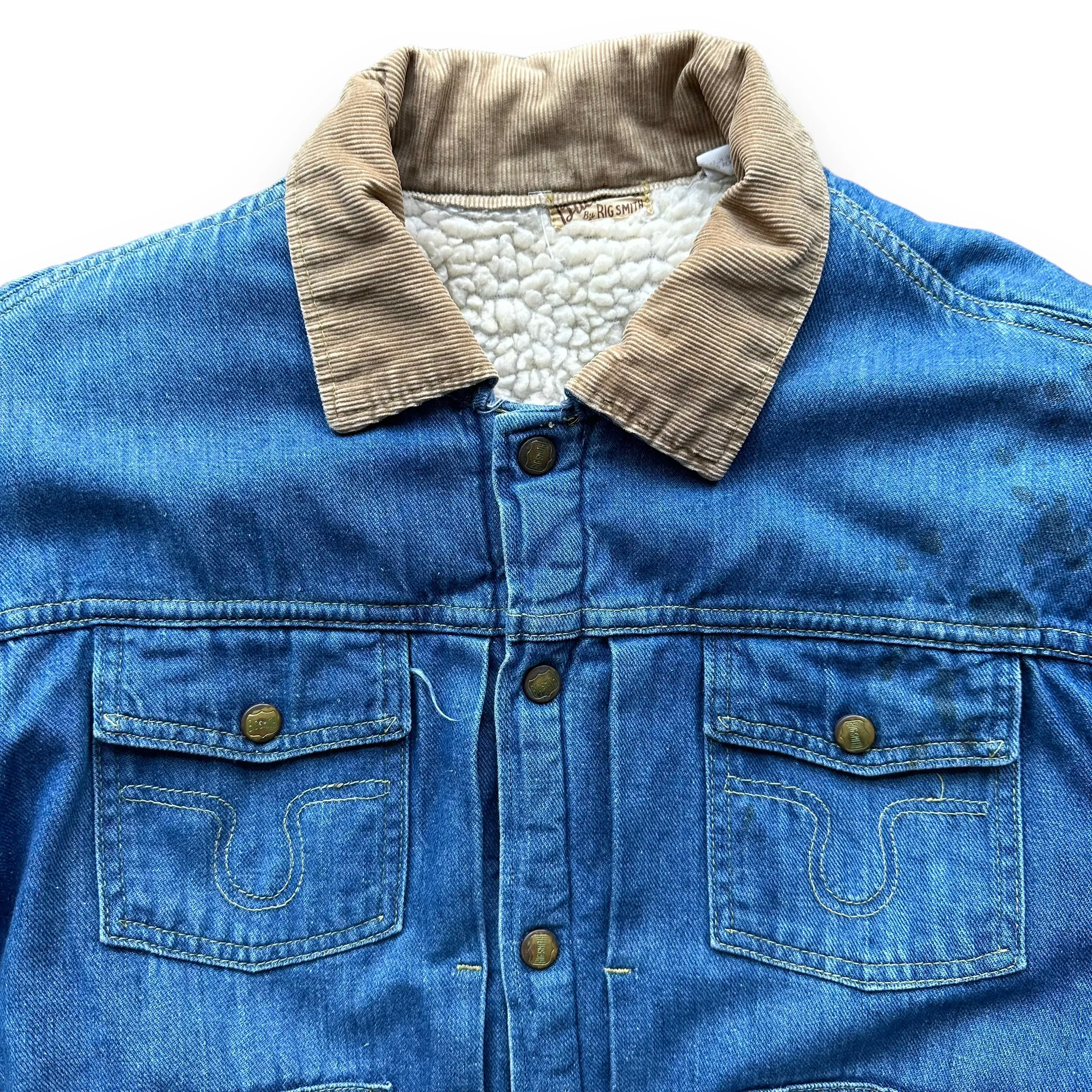 Vintage Buckaroo By Big Smith Sherpa Denim Jacket SZ L | Vintage Denim Workwear Seattle | Seattle Vintage Denim