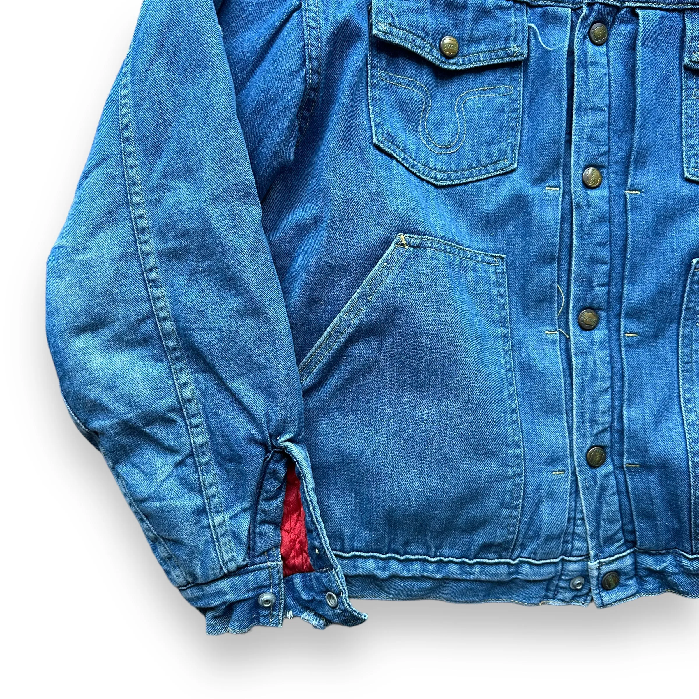 Vintage Buckaroo By Big Smith Sherpa Denim Jacket SZ L | Vintage Denim Workwear Seattle | Seattle Vintage Denim