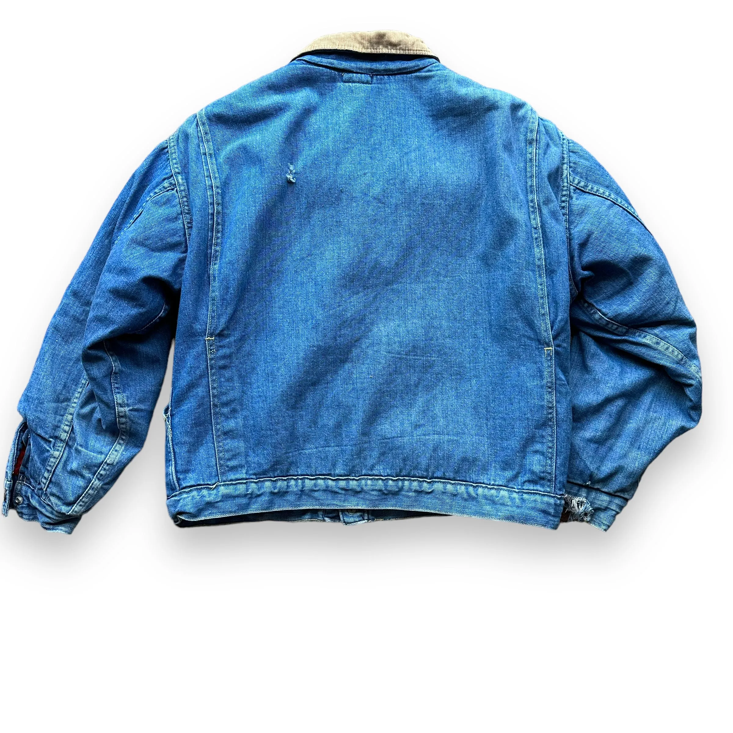 Vintage Buckaroo By Big Smith Sherpa Denim Jacket SZ L | Vintage Denim Workwear Seattle | Seattle Vintage Denim