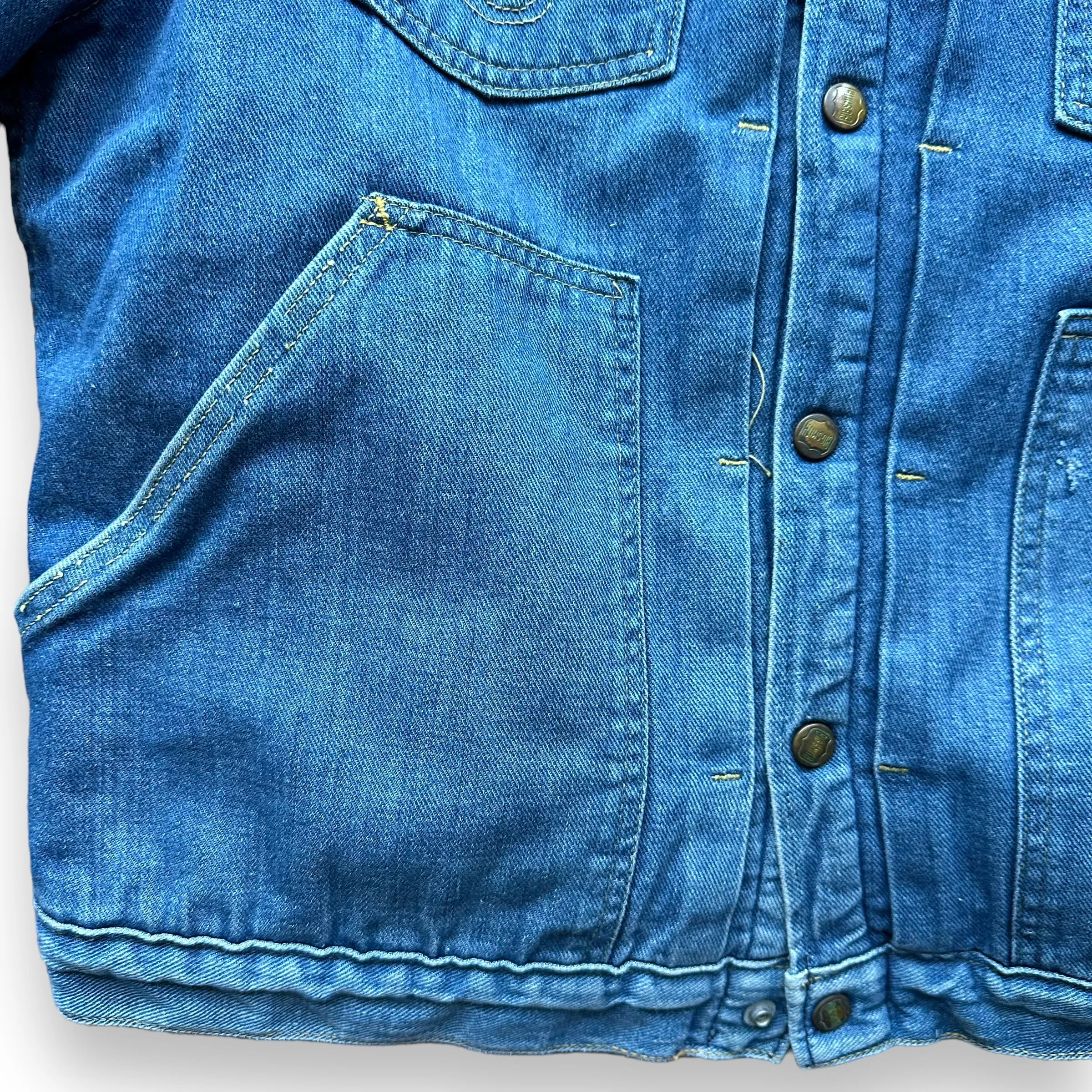 Vintage Buckaroo By Big Smith Sherpa Denim Jacket SZ L | Vintage Denim Workwear Seattle | Seattle Vintage Denim
