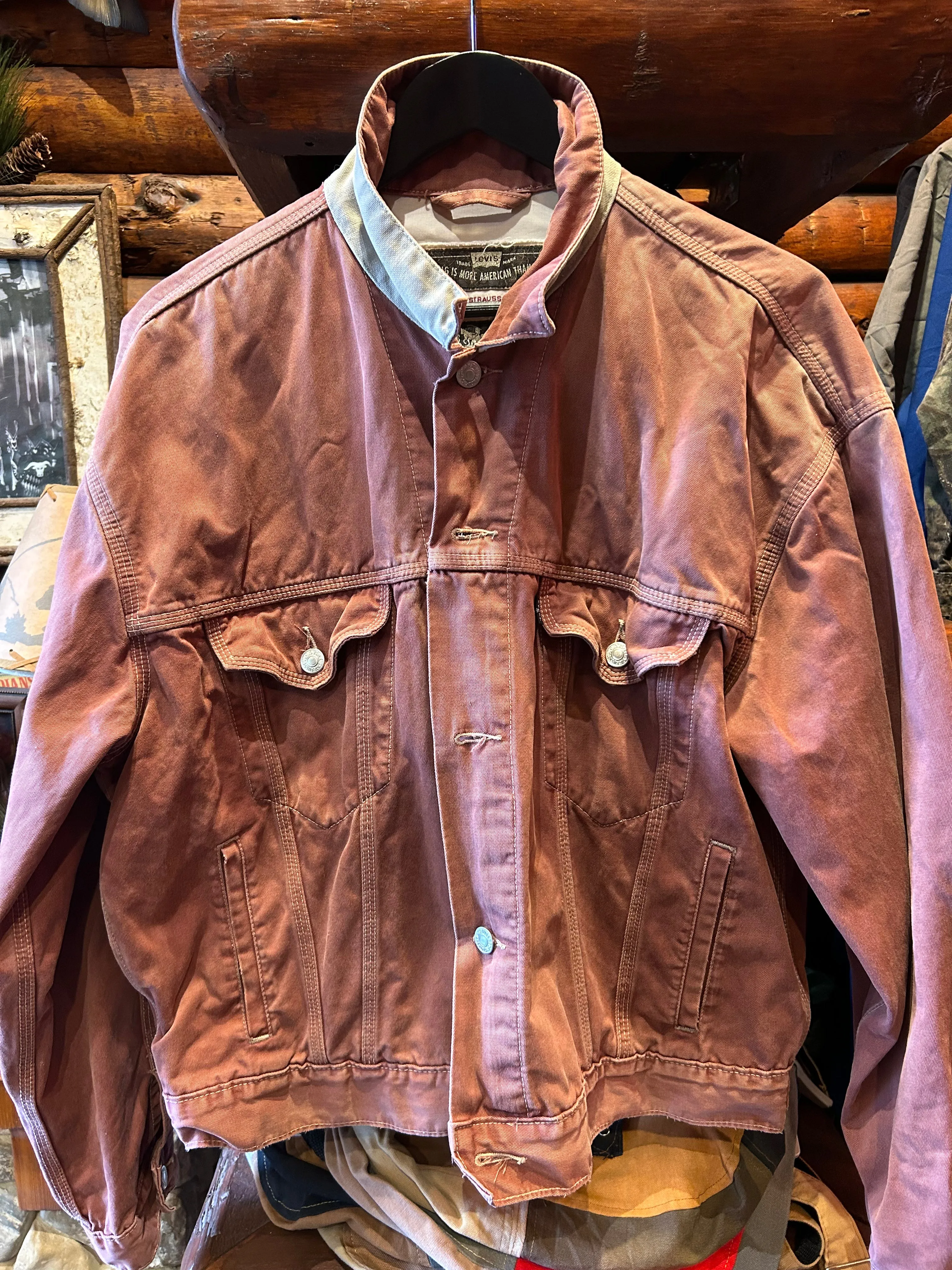Vintage Levis Rust 90s Cut Denim, S-M