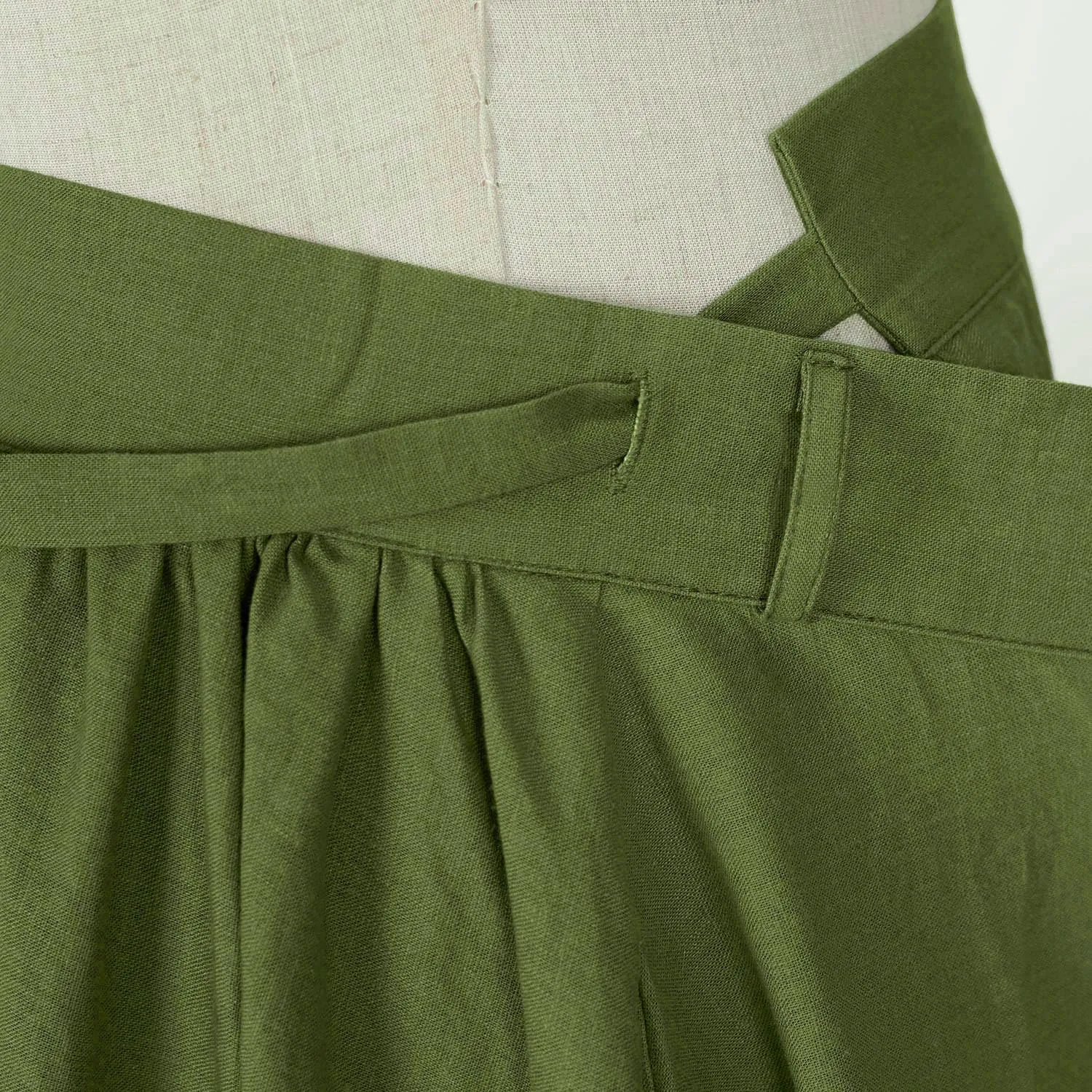 Women's Linen Wrap Skirt Casual Maxi Skirt Vintage A line Linen Skirt